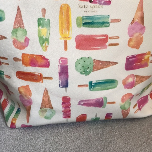 Kate Spade Ice Cream/Popsicle Zip Tote Bag - Picture 2 of 9